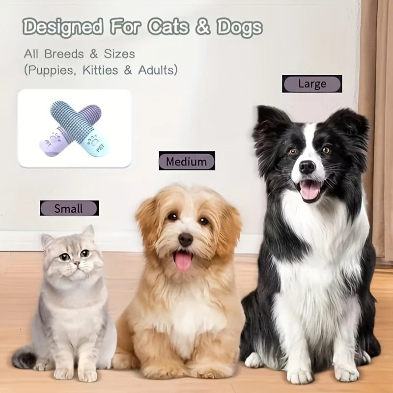 Silikon-Fingerzahnbürste für Hunde und Katzen