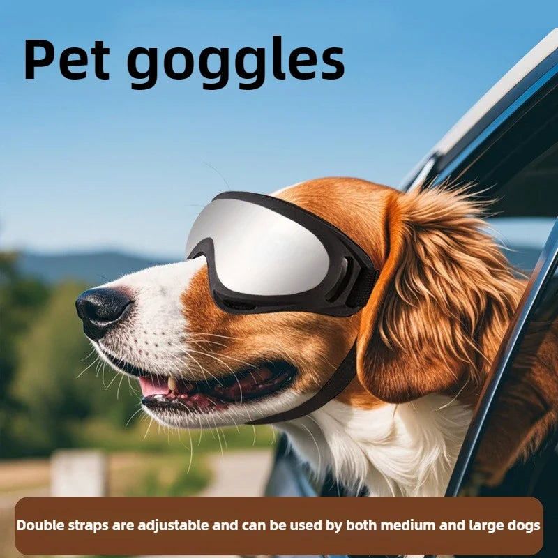 Verstellbare Hundebrille mit UV-Schutz