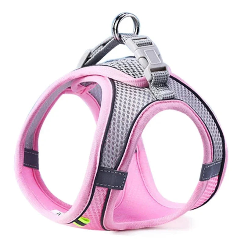 Reflektierendes Mesh-Hundegeschirr mit Leine