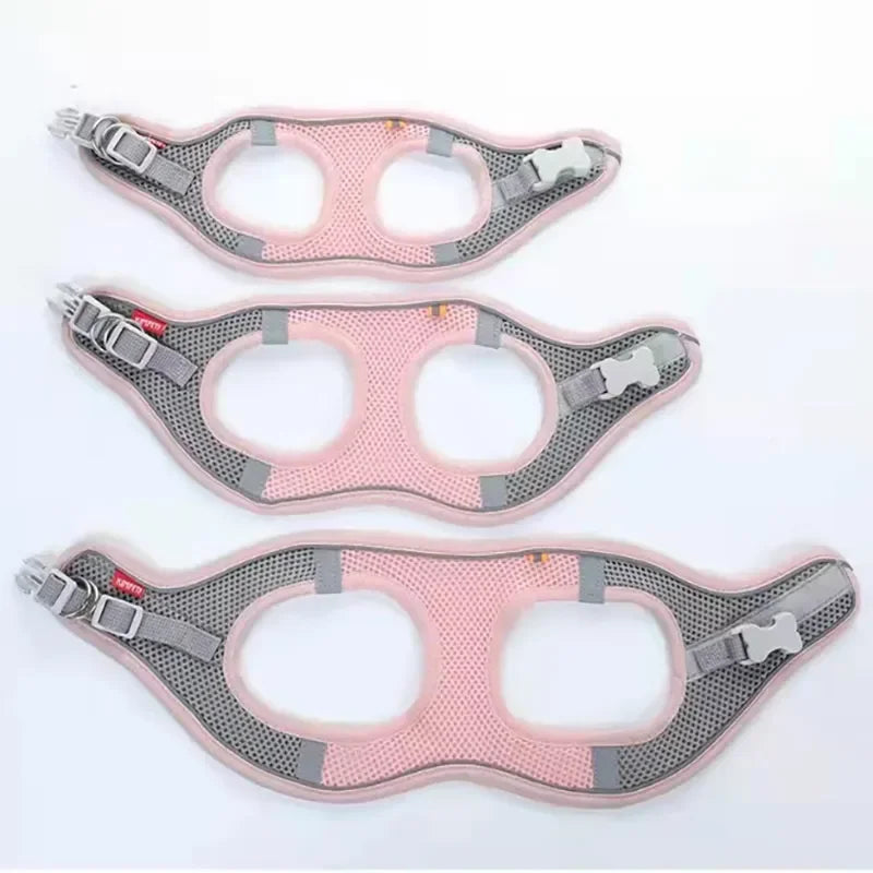 Reflektierendes Mesh-Hundegeschirr mit Leine