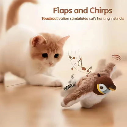 Interaktiver Flatter-Vogel für Katzen