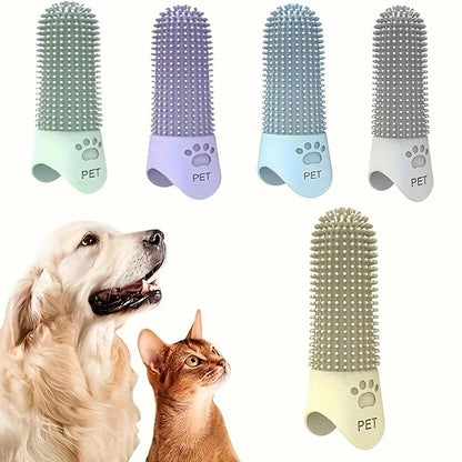 Silikon-Fingerzahnbürste für Hunde und Katzen