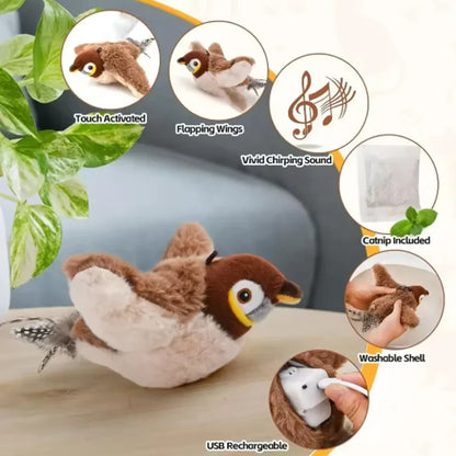 Interaktiver Flatter-Vogel für Katzen