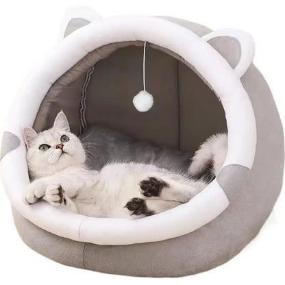 Selbstwärmende Kuschelhöhle für Katzen und kleine Hunde